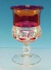 Vintage KINGS CROWN RUBY Thumbprint Wine Glass or Goblet