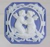 Trinket Ring Box Wedgwood Jasperware Blue Color Putti Cherubs