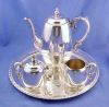 W.M. ROGERS Silverplate 5 Piece Tea Set