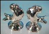 W.B. / WEIDLICH BROS. Silverplate Salt & Pepper Shaker Set Art Deco Figural Song Birds