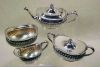 Antique MERIDEN Quadruple Silverplate Tea Set