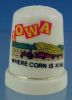 Collectible Porcelain China Thimble IOWA Where Corn is King