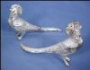 Vintage Silverplate FIGURAL PHEASANTS PAIR Salt & Pepper Shaker Set