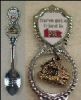 Souvenir Collectible Spoon Silver Metal Enamel PENNSYLVANIA Covered Bridge Charm