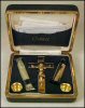 Vintage Silverplate Catholic Sick Call / Last Rites Kit CREED