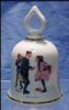 Collectible 1979 NORMAN ROCKWELL Porcelain China Dinner Bell "The Wonderful World of Norman Rockwell" FIRST DANCE - The Danbury Mint