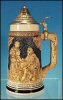 Vintage German-Style Porcelain Lidded Beer Stein A1764