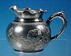 Antique LYONS SILVER CO. Quadruple Silverplate Creamer Pitcher