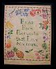 Vintage CROSS STITCH NEEDLEWORK SAMPLER on Linen Framed A1862