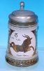 Vintage GERZIT / GERZ German Beer Stein Stoneware - Zodiac Capricorn / .5L A1969