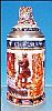 Vintage ANHEUSER-BUSCH Lidded Beer Stein Historical Wars Series World War I Stein #CS544