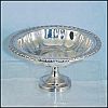 Vintage ONEIDA SILVERSMITHS Silverplate Footed Pedestal Candy Nut Bon Bon Dish