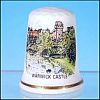 Vintage Bone China Collectible Souvenir Thimble WARWICK CASTLE, England