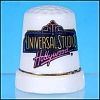 Vintage Porcelain Bone China Souvenir Thimble UNIVERSAL STUDIOS, HOLLYWOOD