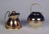 Vintage COPPER & BRASS Miniature TEA KETTLE & TRI-POD TRI-LEG COOKING KETTLE Doll House Accessories A2565