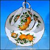 Discontinued ELIZABETHAN Fine Bone China Footed Teacup (Tea Cup) & Saucer Set "Florida Oranges" England