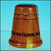 Vintage 1970's JUNIPER WOOD Collectible Souvenir Thimble Grand Canyon National Park