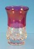 Ruby Red KINGS CROWN Ruby Thumbprint Vase or Tumbler