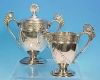 Antique Ornate Victorian E. G. WEBSTER Quadruple Silverplate Creamer & Sugar Bowl Set