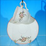 Discontinued VILLEROY & BOCH Porcelain Demitasse Teacup / Tea Cup & Saucer Set ROSETTE 