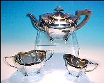 Antique English Silverplate TEA SET - FRANCIS HIGGINS & SON, England